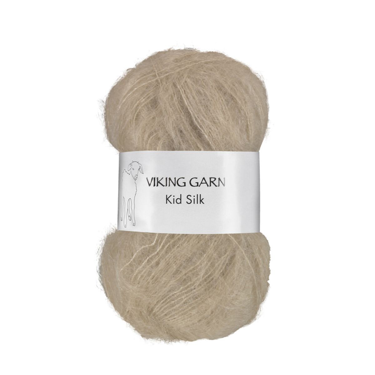 Viking Kid Silk 306 Beige, Mohair/Silk, fra Viking