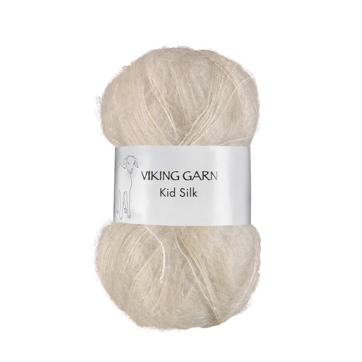 Viking Kid Silk 307 Sand, Mohair/Silk, fra Viking