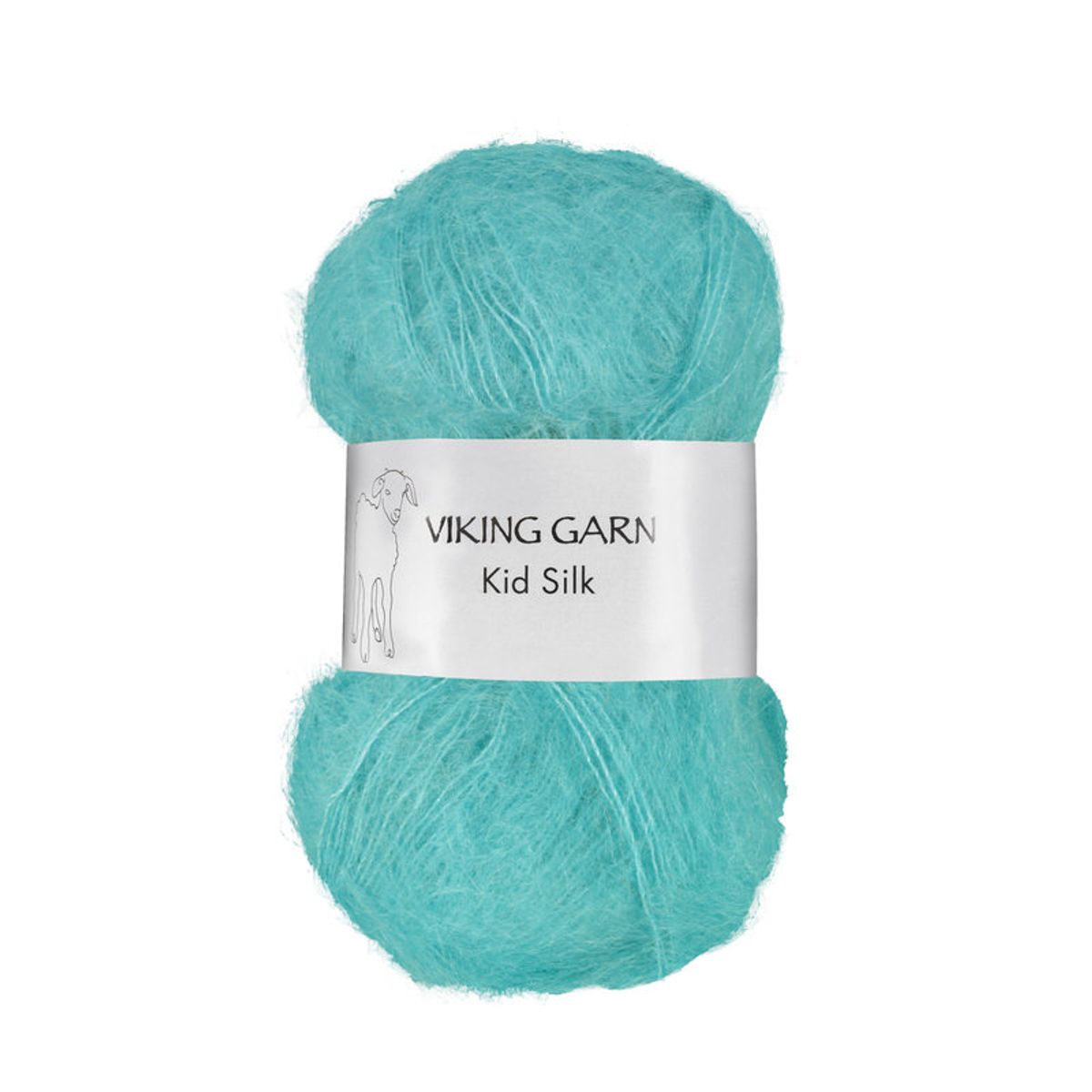 Viking Kid Silk 328 Aqua, Mohair/Silk, fra Viking