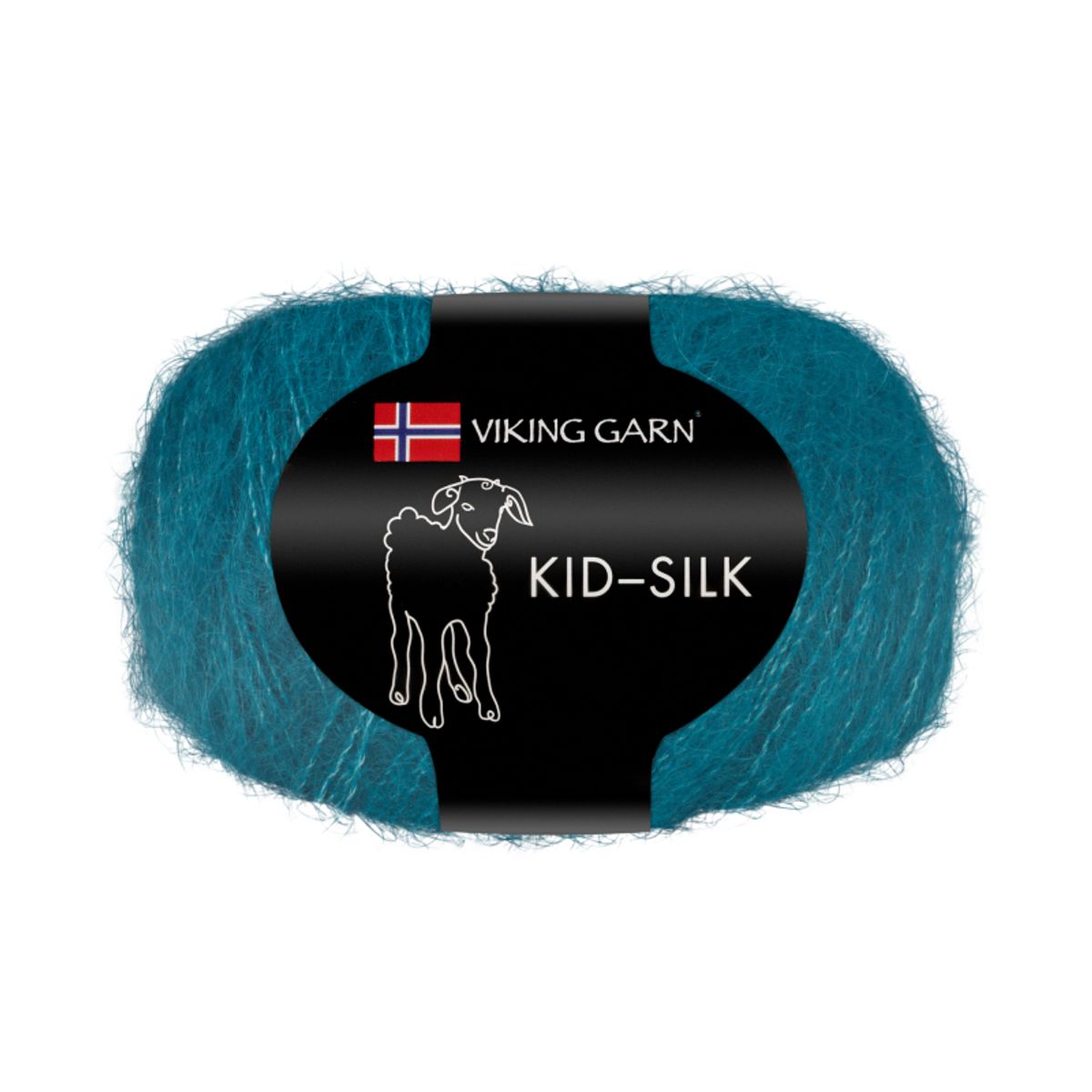 Viking Kid Silk 338 Søblå, Mohair/Silk, fra Viking