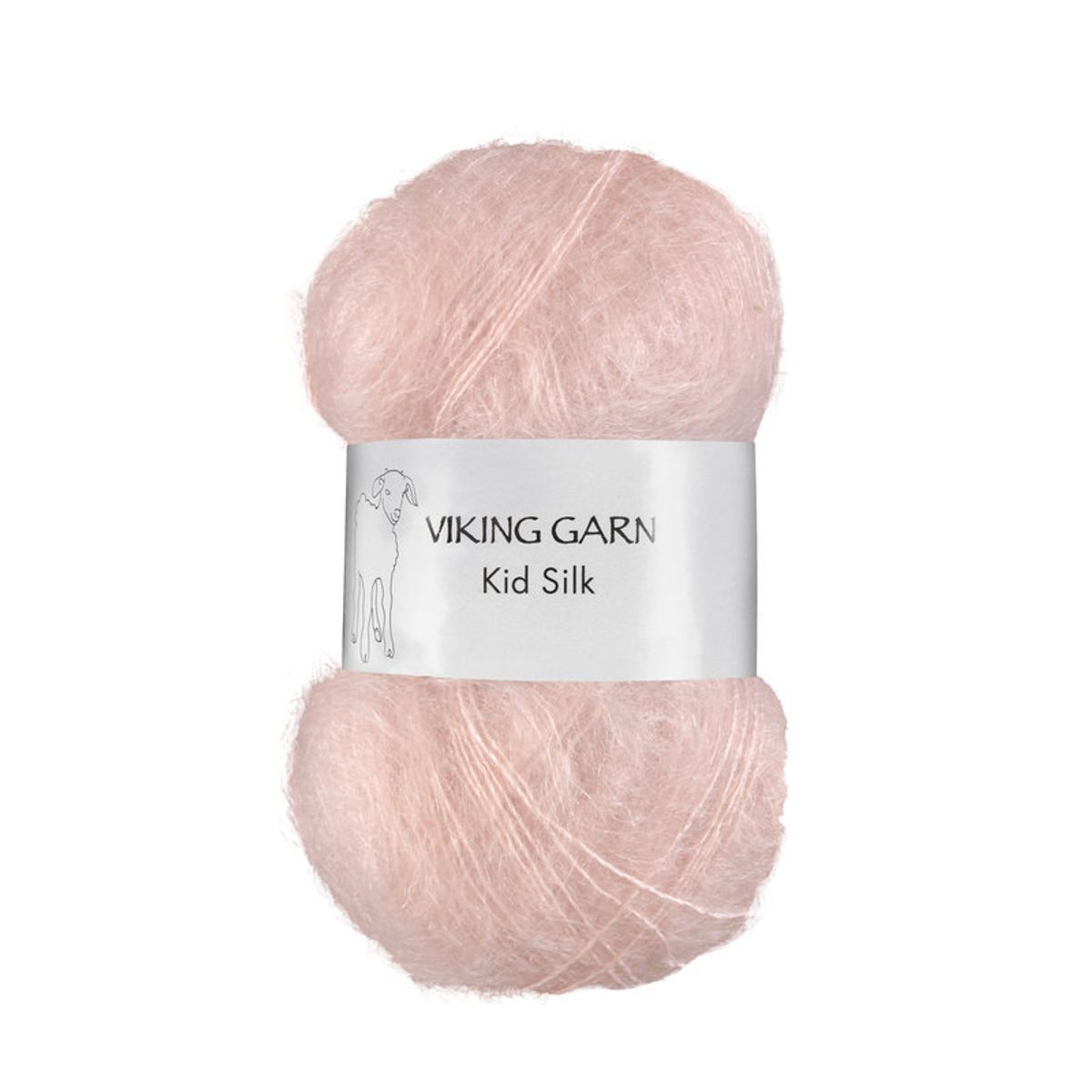 Viking Kid Silk 361 Pudderrosa, Mohair/Silk, fra Viking