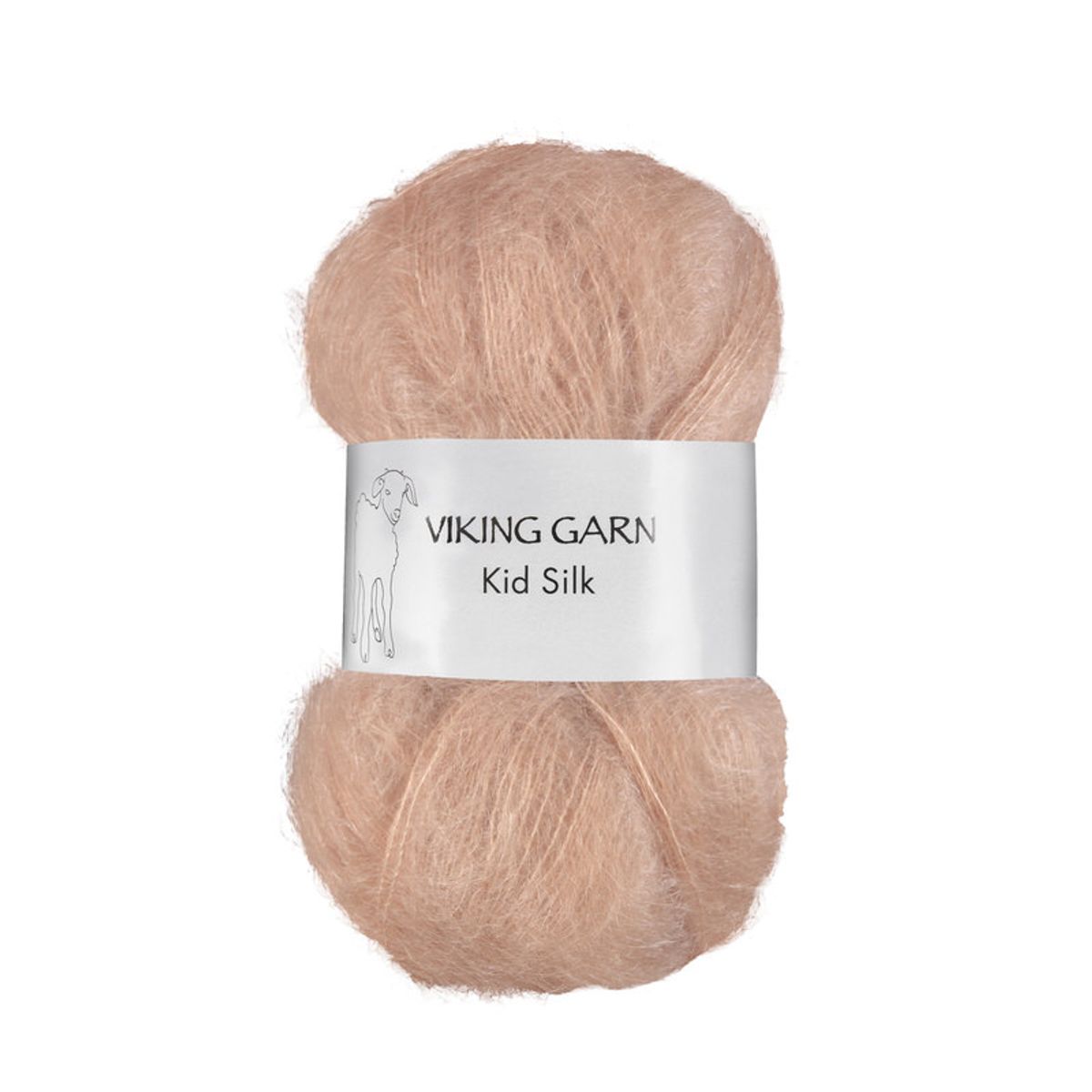 Viking Kid Silk 366 Lys nougat, Mohair/Silk, fra Viking