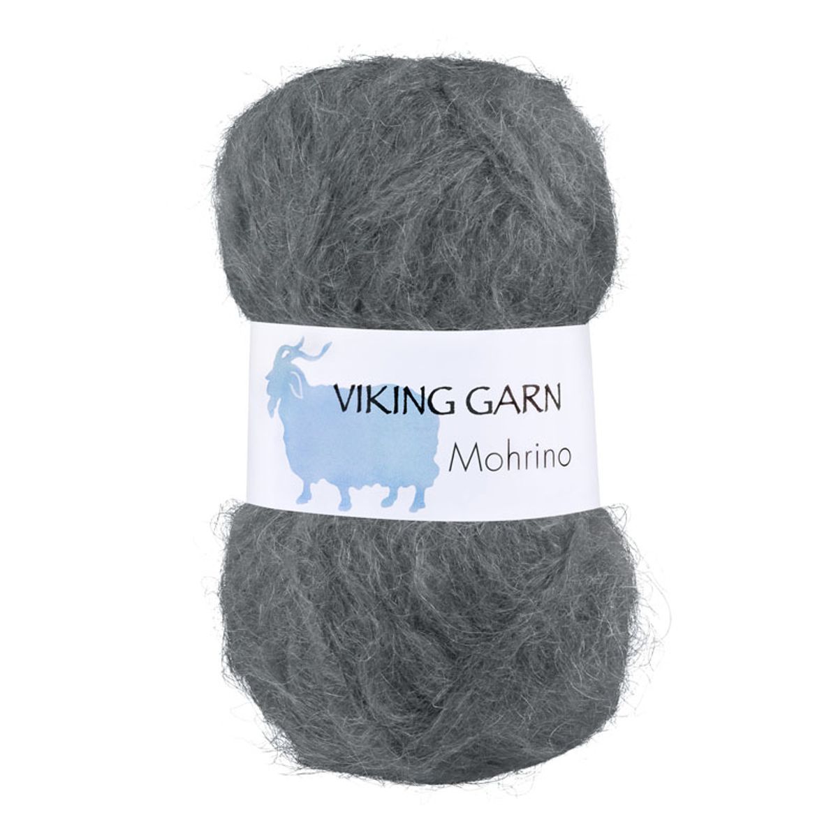 Viking Mohrino - 515 Mørk Grå, Mohairgarn, fra Viking