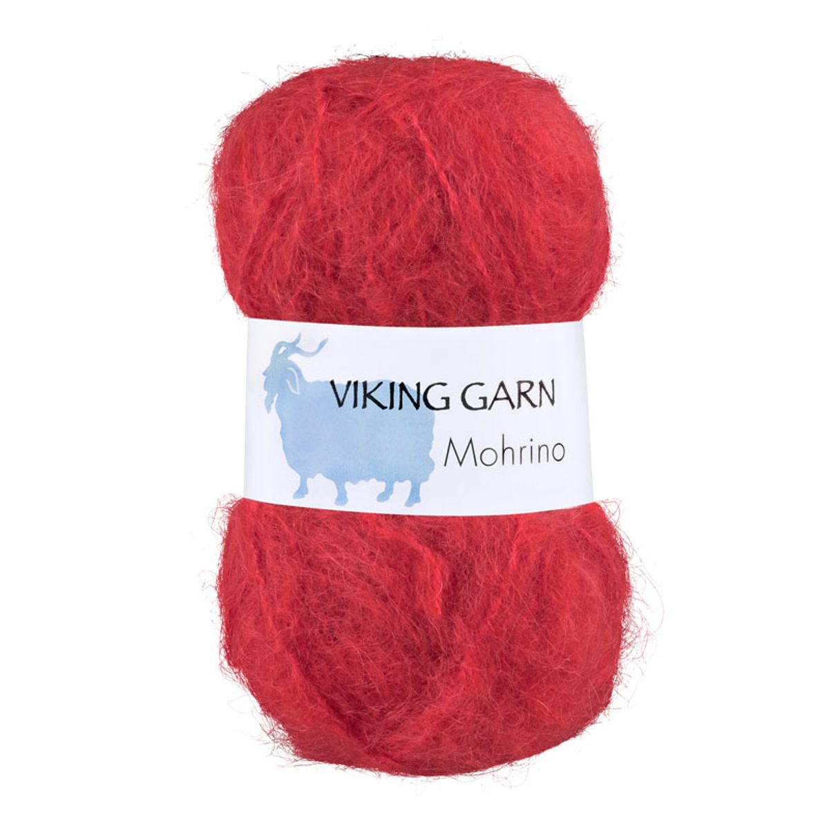 Viking Mohrino - 558 Rød Orange, Mohairgarn, fra Viking