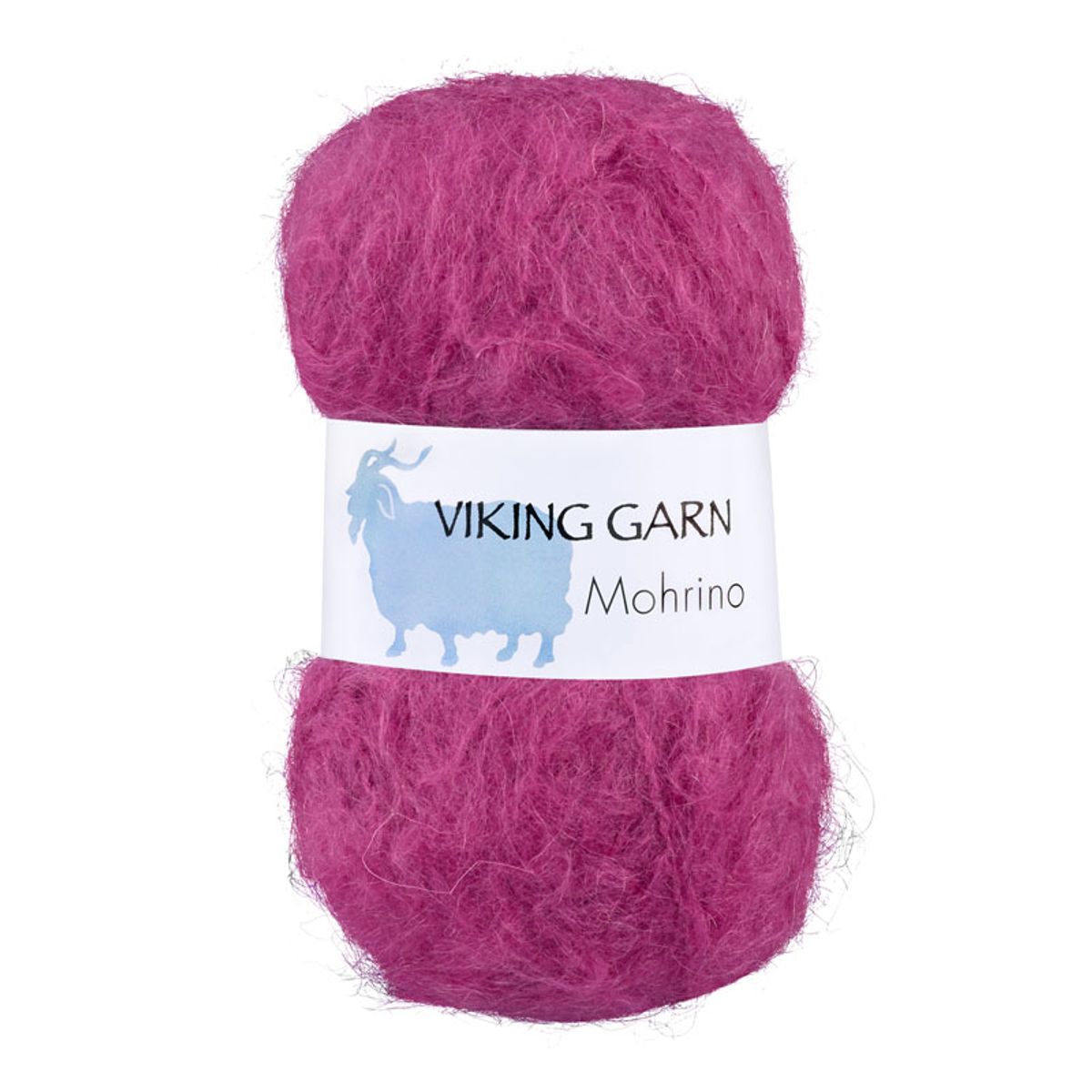 Viking Mohrino - 573 Mørk Cerise, Mohairgarn, fra Viking