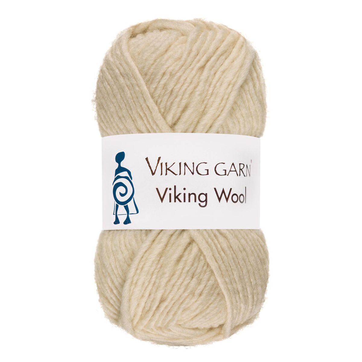 Viking Wool 502 Natur, Uldgarn, fra Viking