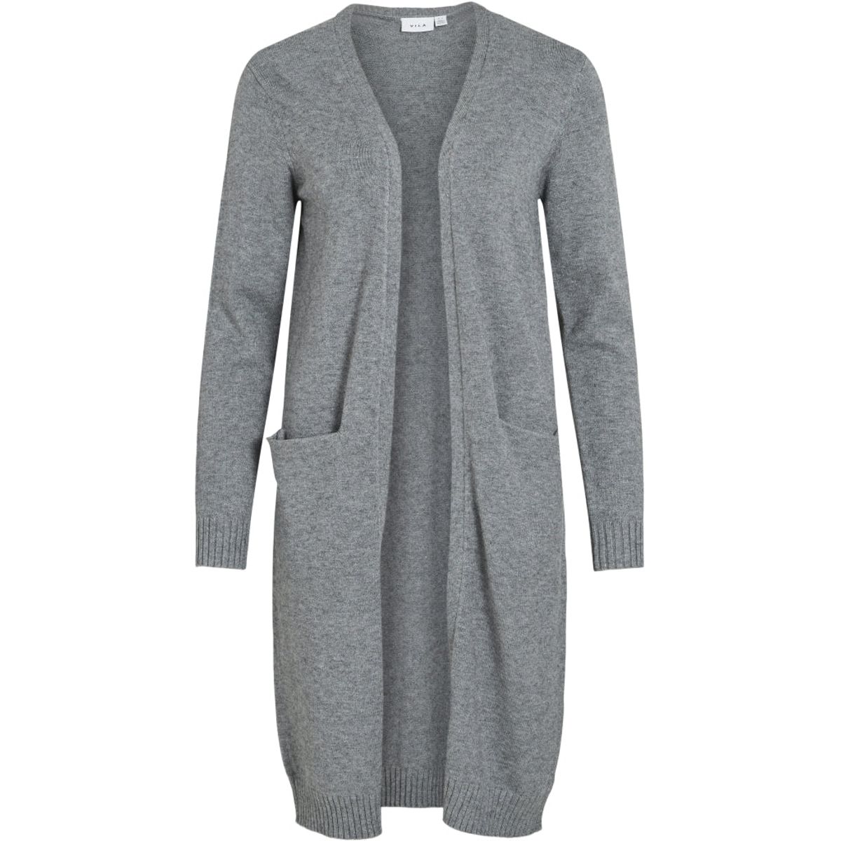 VILA dame cardigan VIRIL - Medium grey melange