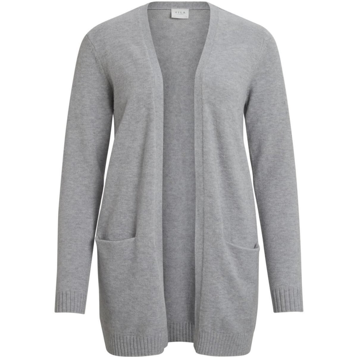 VILA dame cardigan VIRIL - Medium grey melange