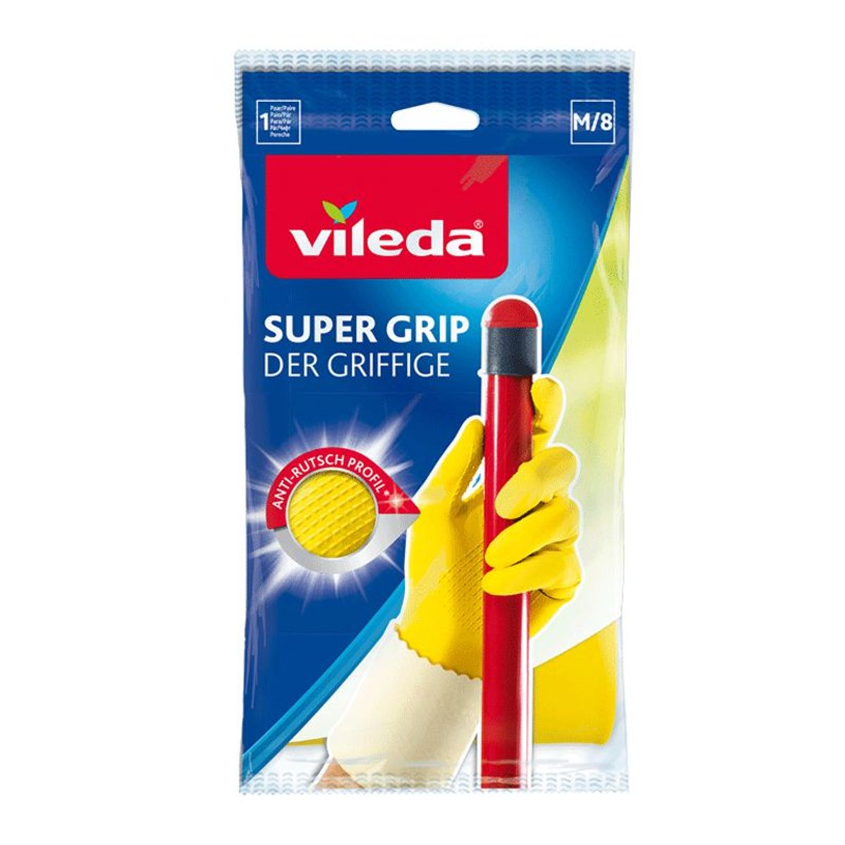 Vileda Supergrip Gummihandsker - Large