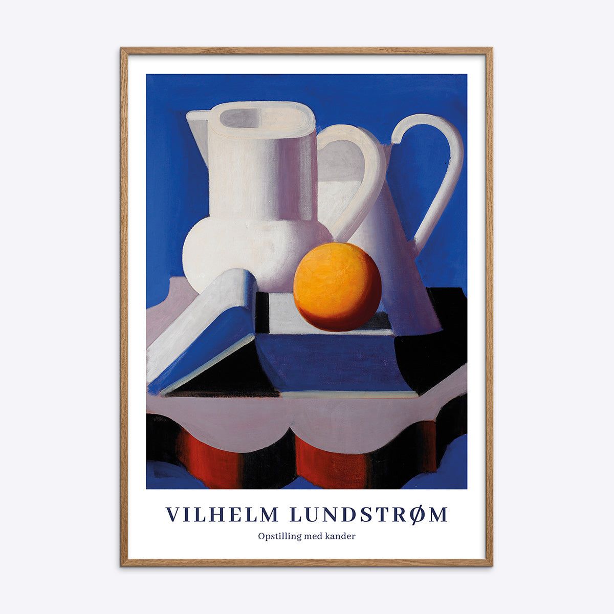 Vilhelm Lundstrøm Opstilling med kander - 30x40 cm