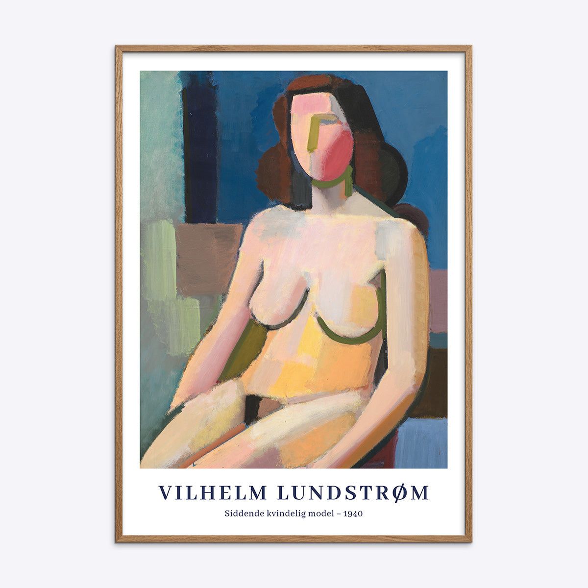 Vilhelm Lundstrøm Siddende Kvinde Model 1940 - 100x140 cm