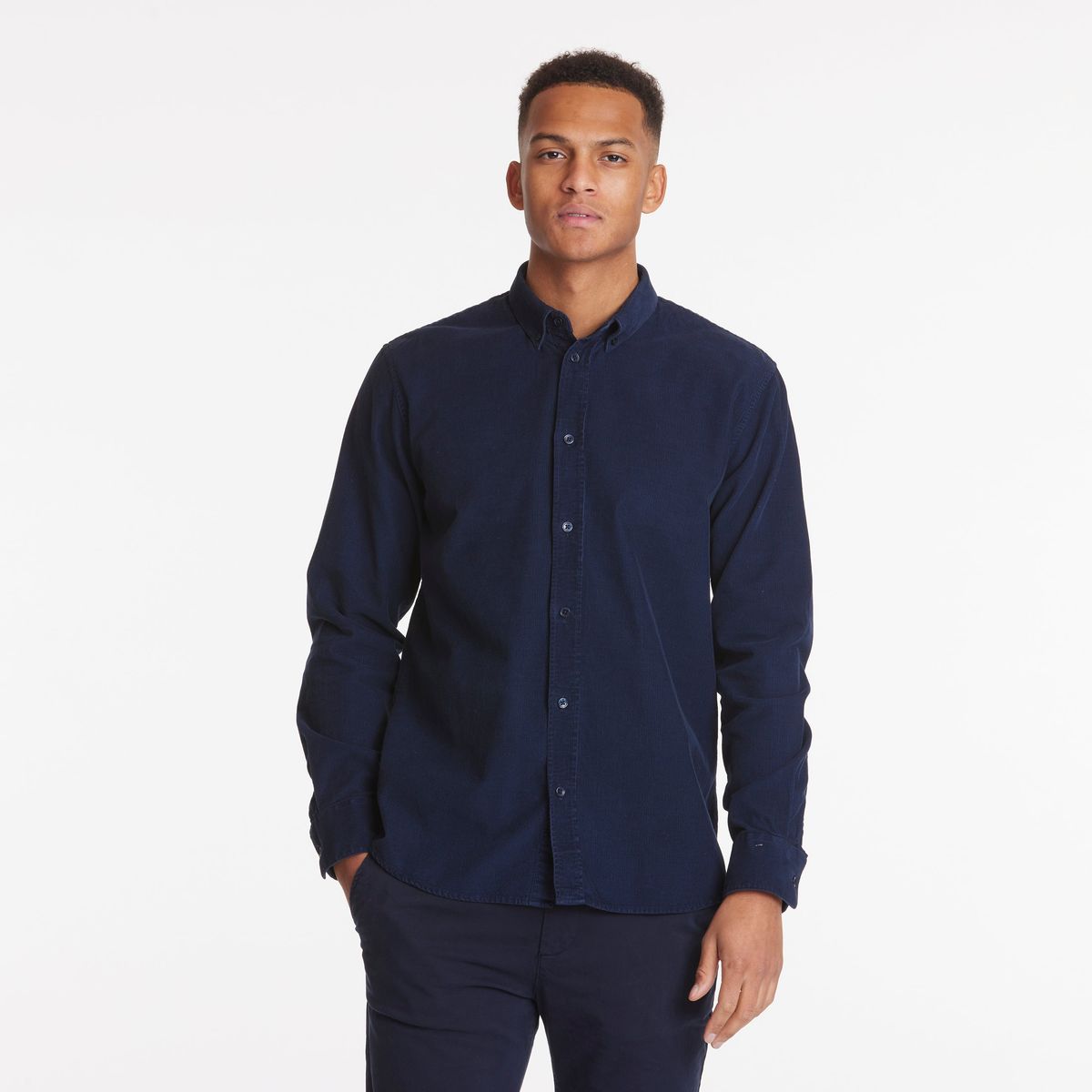 Vincent Corduroy Shirt - Navy Blazer - L