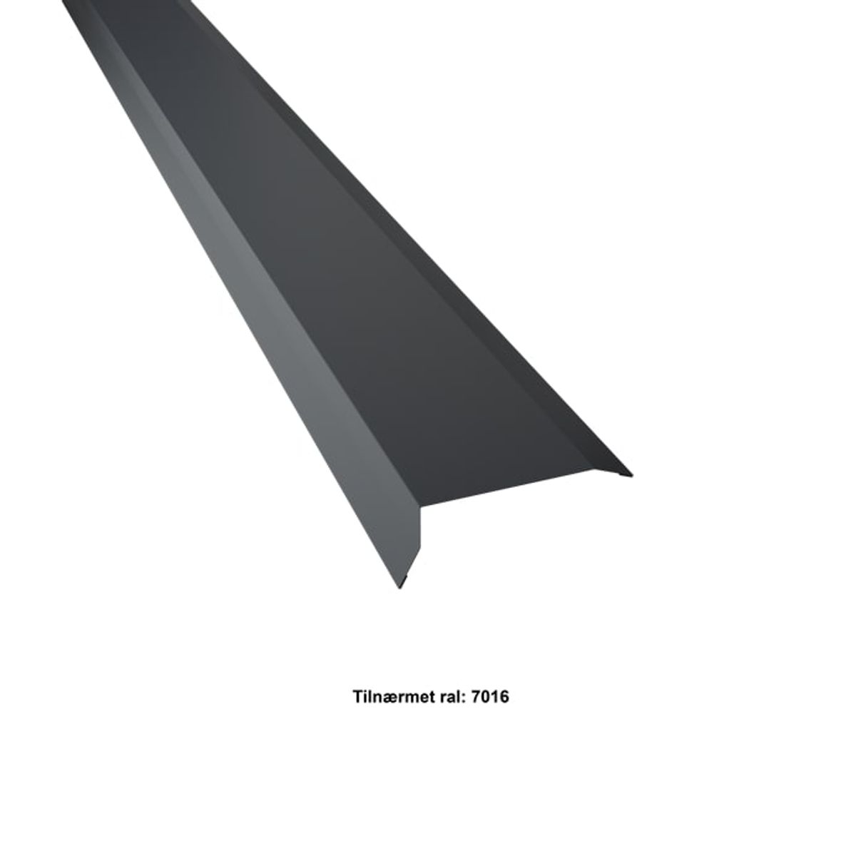 Vindskede lille. 25-25-95-25x2000 mm. - Koksgrå - 2,00 meter. - 40 års garanti (0,50)