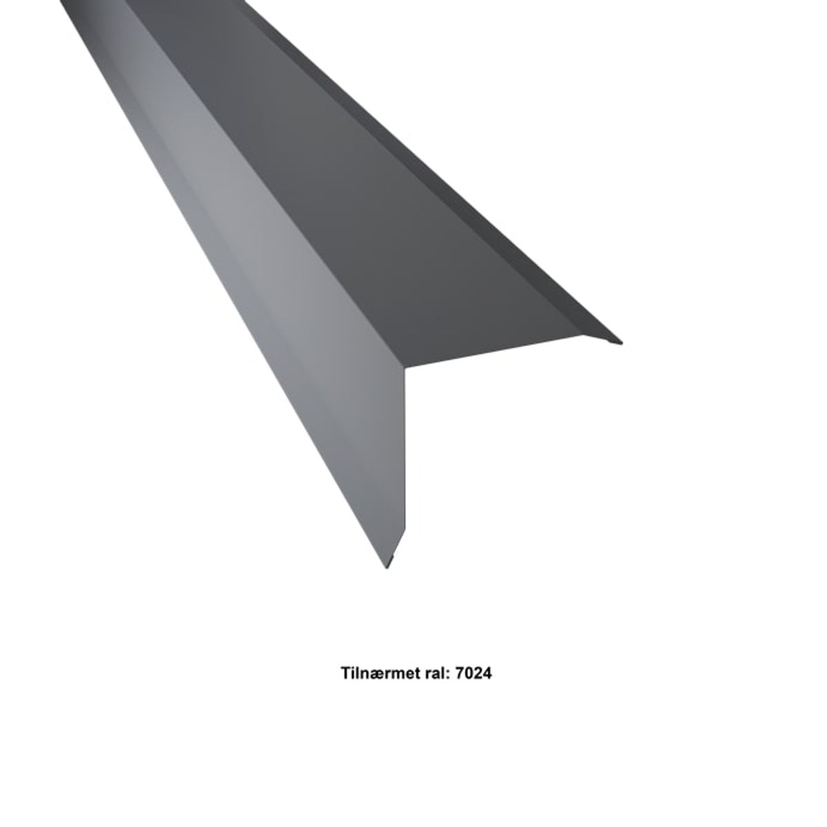 Vindskede stor. 25-95-95-25x2000 mm. - Koksgrå - 40 års garanti (0,50)