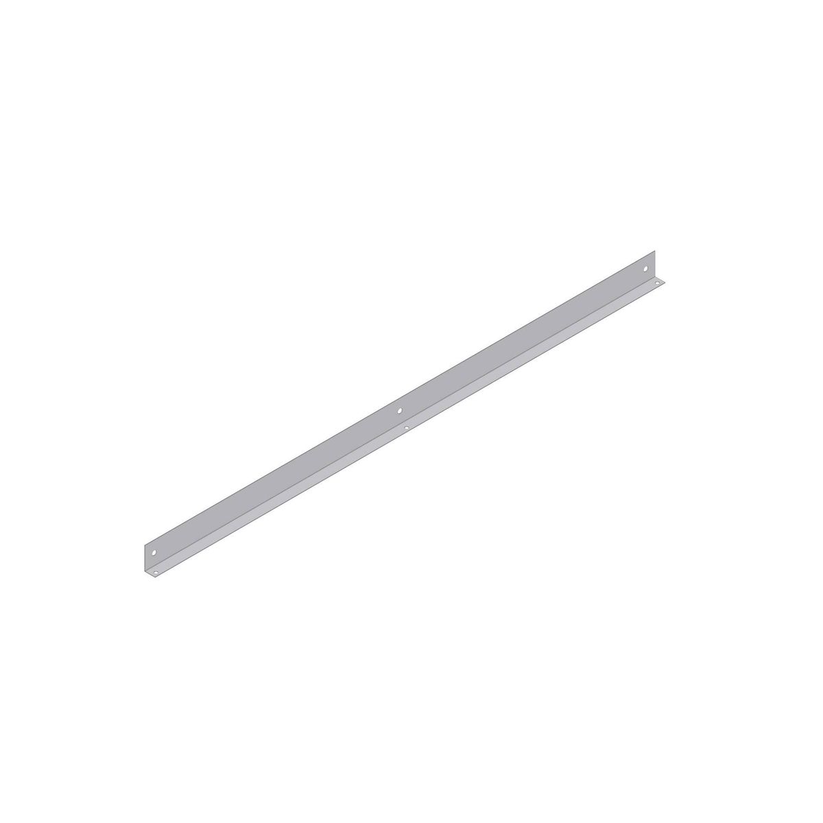 Vinkelskinne - 114,4 cm til bund (PVC)