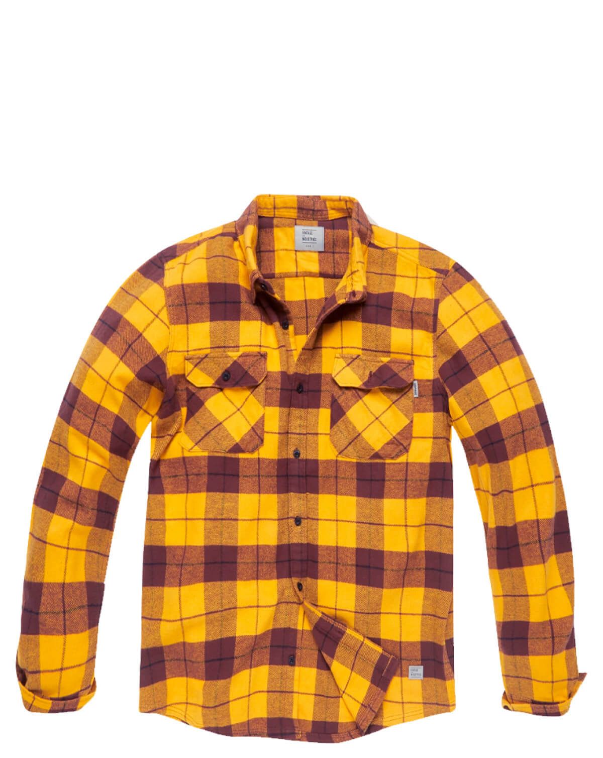 Vintage industries Sem Ternet Flannel Skjorte Gul