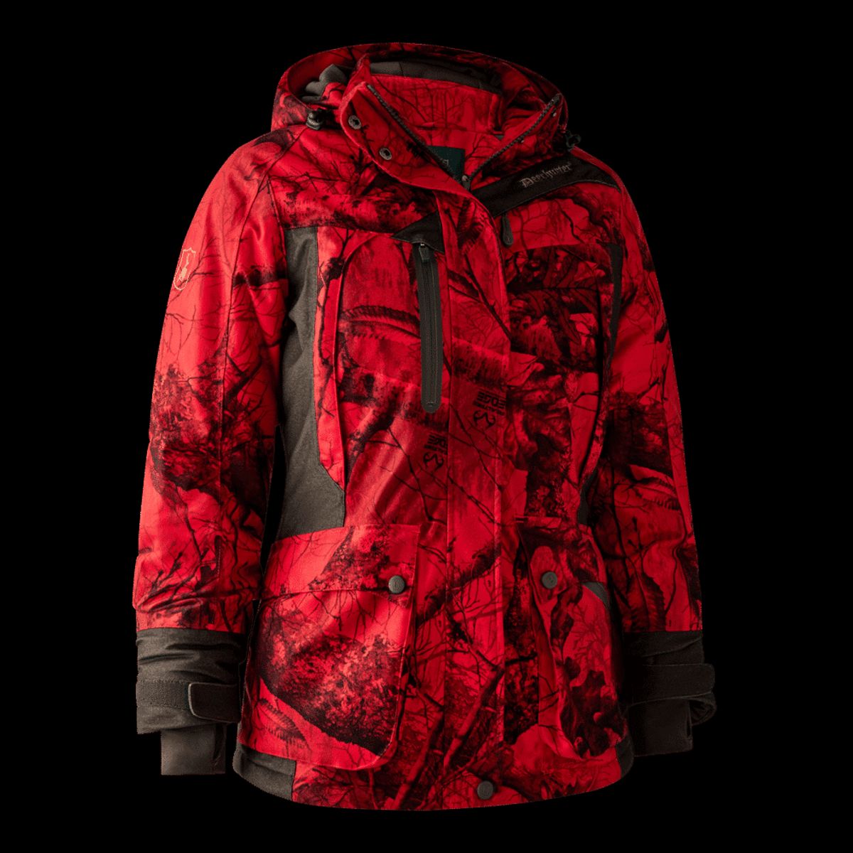 Vinterjakke rød dame | Lady Raven Arctic Jakke - Deerhunter - 36 - REALTREE EDGE® RED