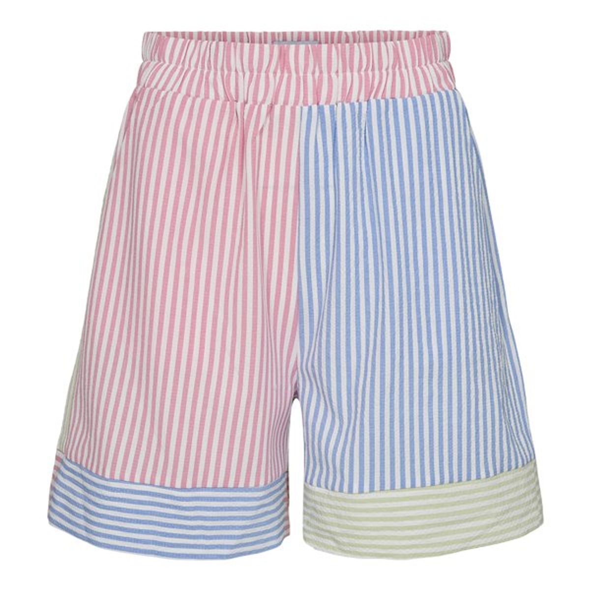 Viola Shorts Mint Blue Pink Stripe XS