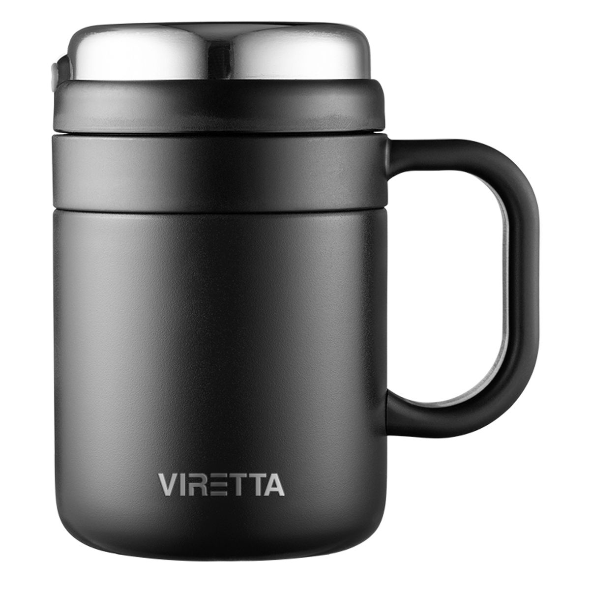 Viretta Premium Kaffe & Te Termokop til rejse - Sort - 500ml