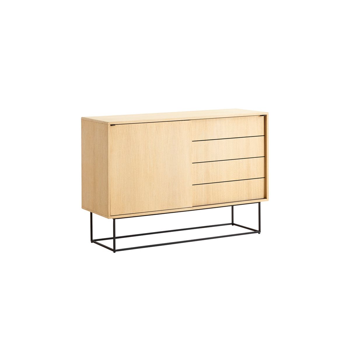 Virka High Sideboard fra Woud (Eg/eg)