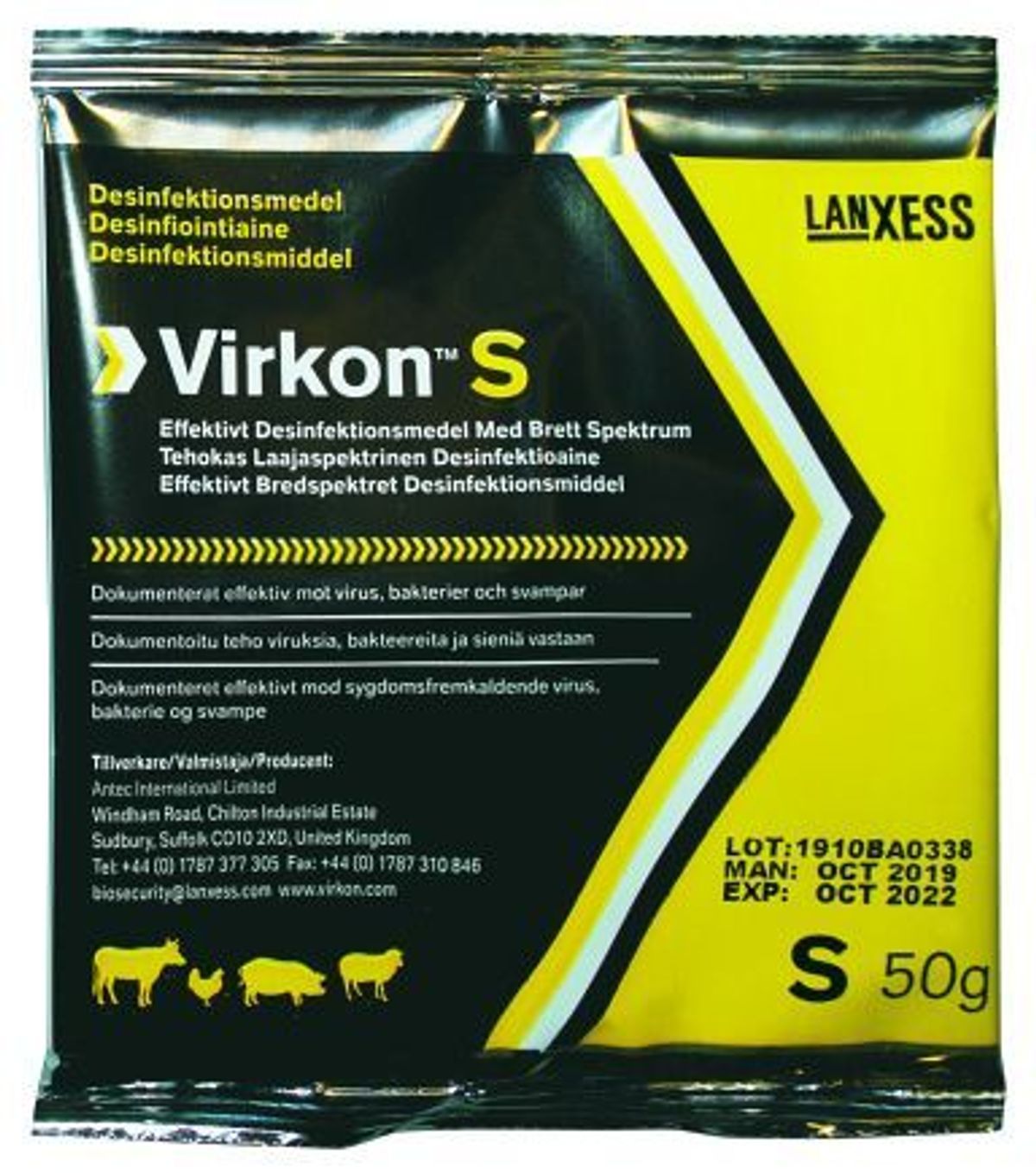 Virkon S Desinfektionspulver 50 Gram