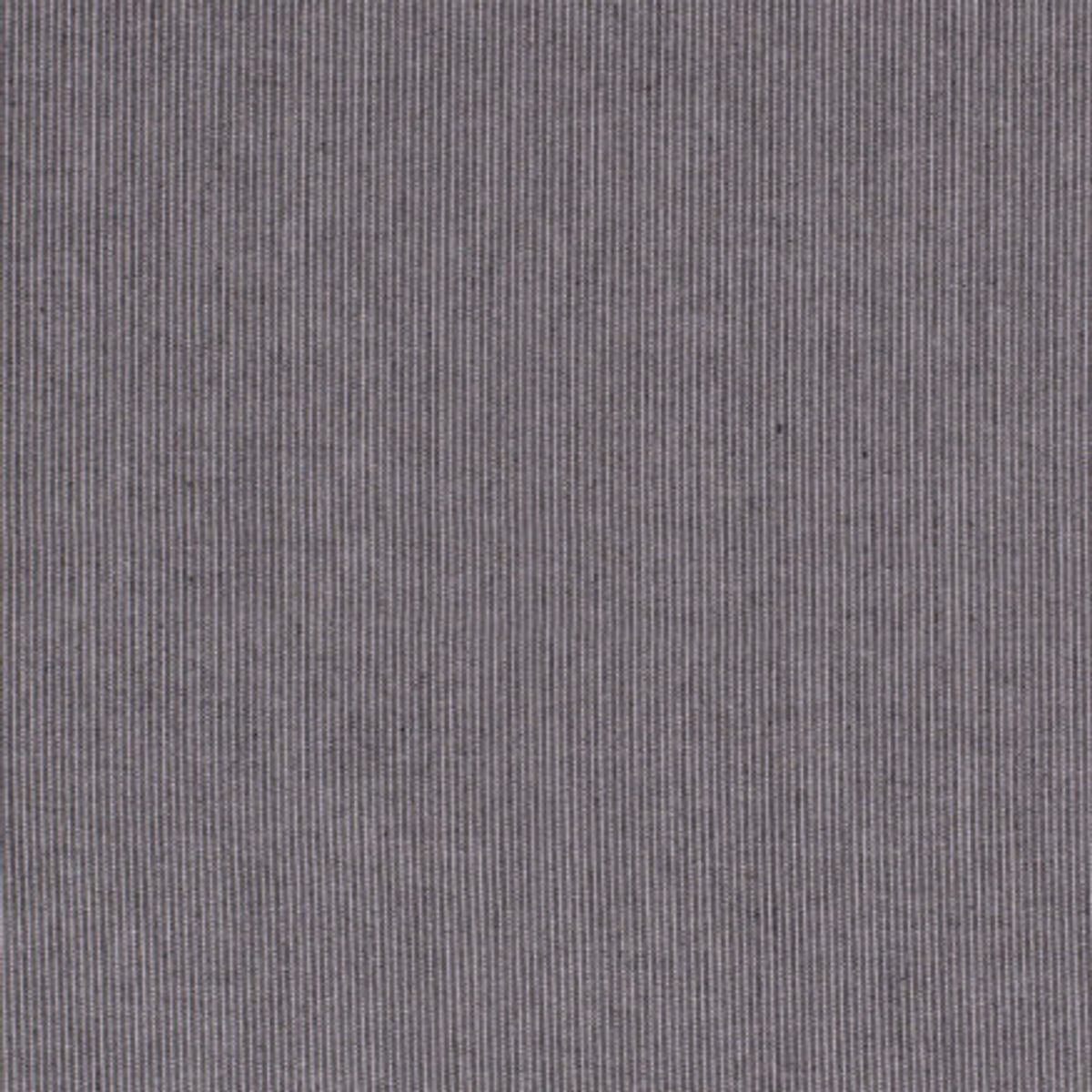 Viscose/Hør Jersey Striber Stof 150cm 069 Sort - 50cm