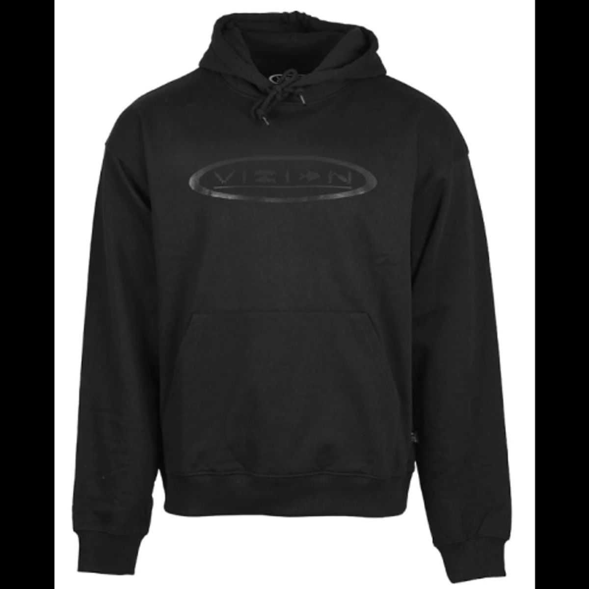 Vision Fish Oval Hoodie Black