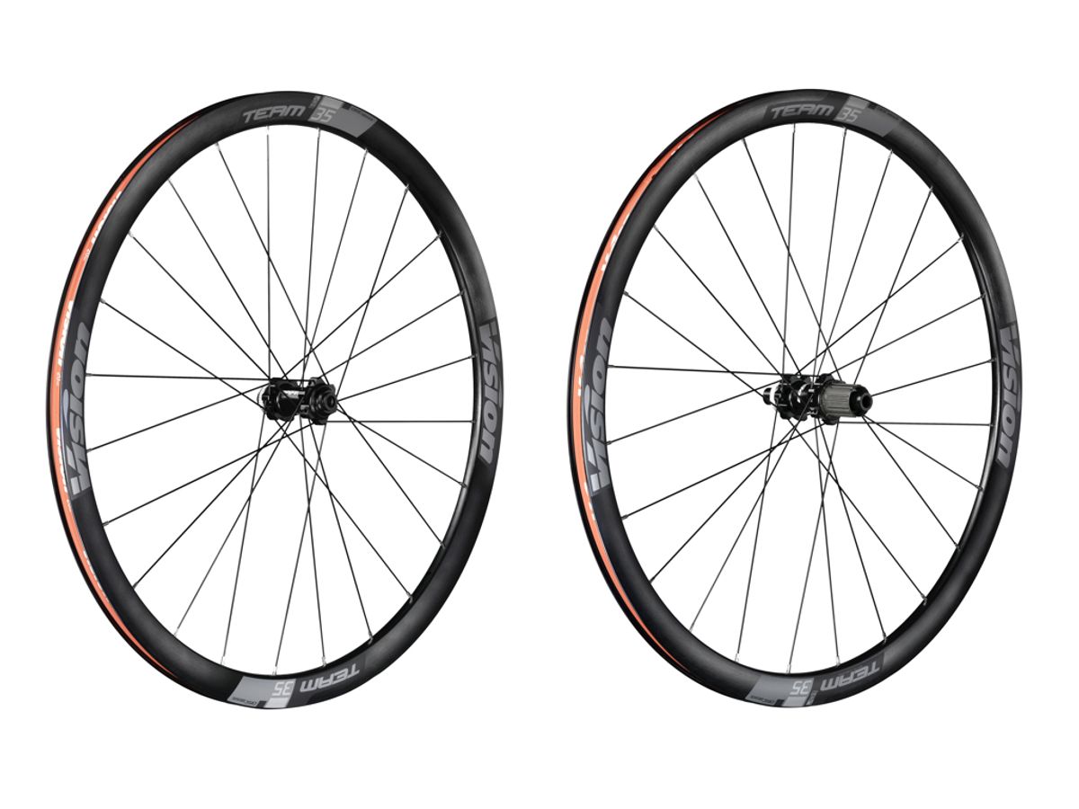 Vision Team 35 Disc Center Lock - Hjulsæt - 700c - Clincher - 11 gear - Sort