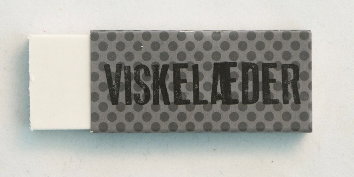 Viskelæder Relief stor basic