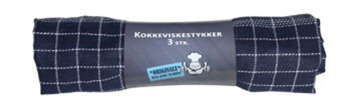 Viskestykke Mørkeblå 3-pk. Str. 50 X 70 Cm.