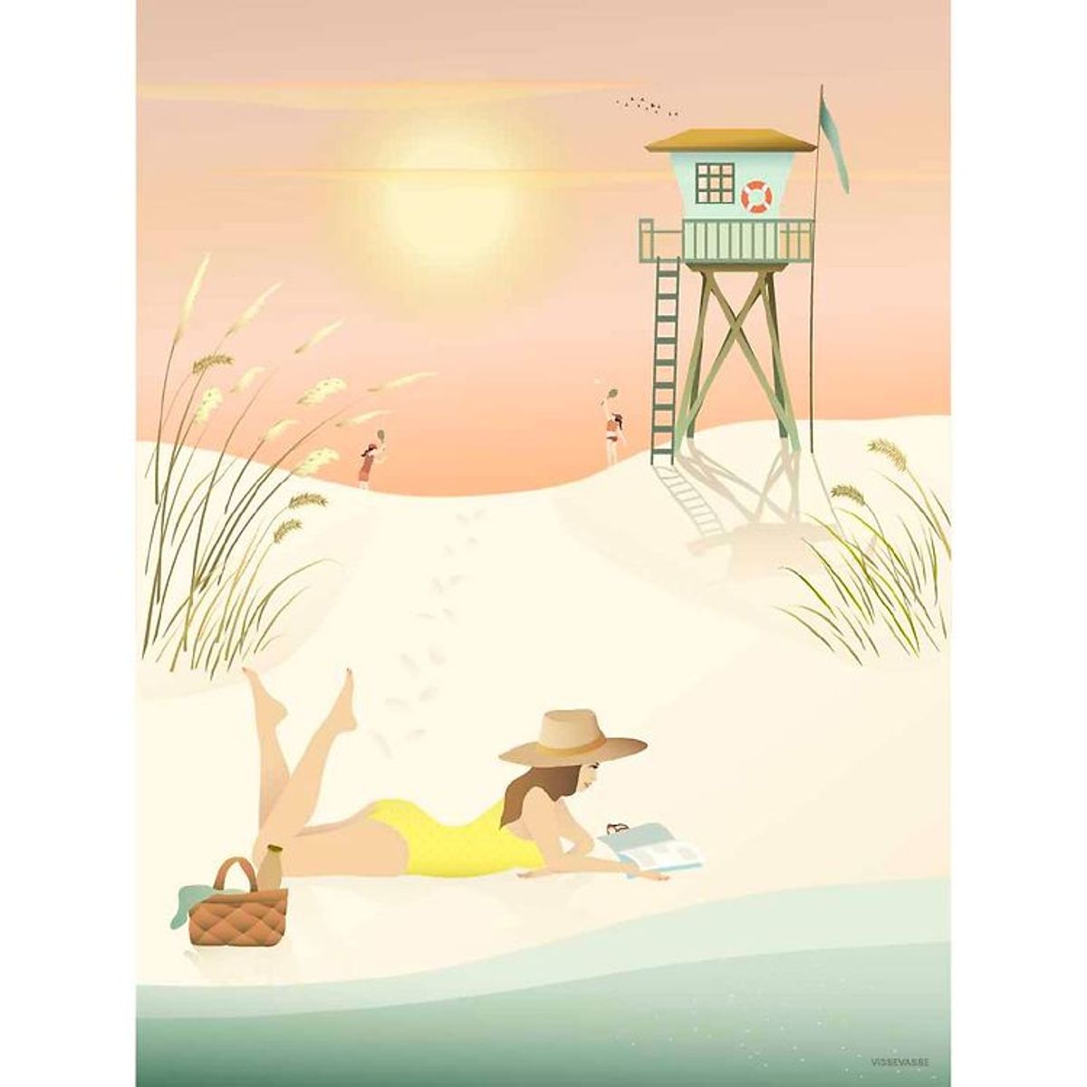 Vissevasse Plakat - 30x40 cm - Sunny Days