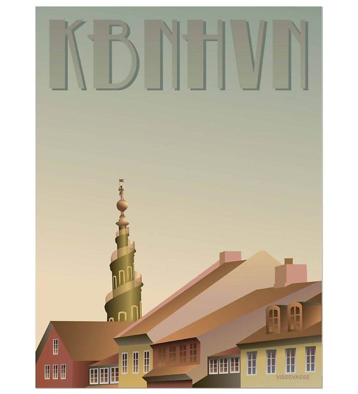 Vissevasse Plakat - 30x40 - København - Christianshavn