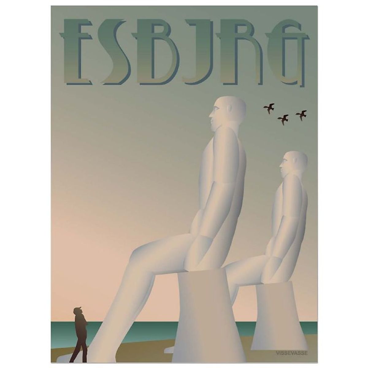 Vissevasse Plakat - 50x70 - Esbjerg - Mændene