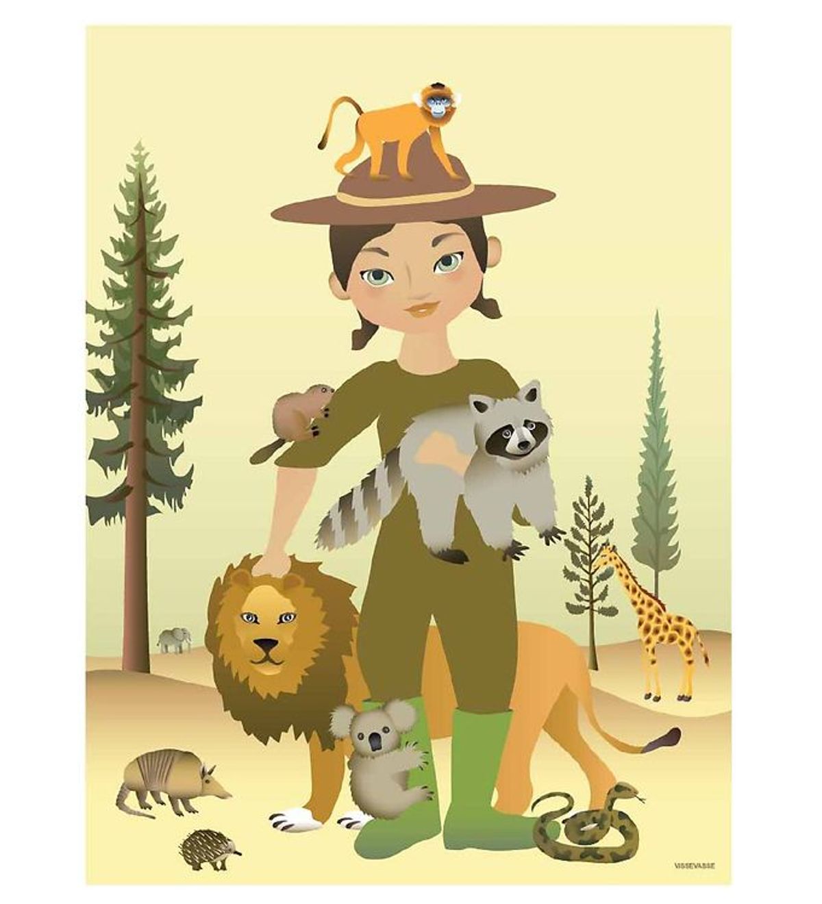 Vissevasse Plakat - 50x70 - The Zookeeper