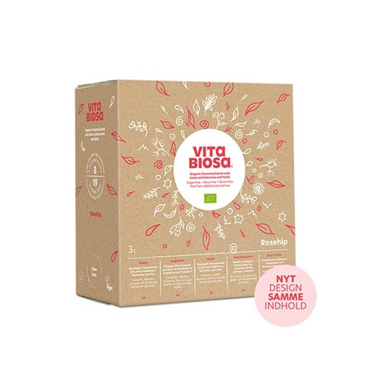 Vita Biosa Hyben bag-in-box Økologisk- 3 ltr