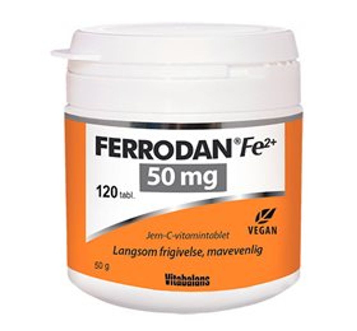 Vitabalans Ferrodan Fe2 + 50 mg - 120 tab.