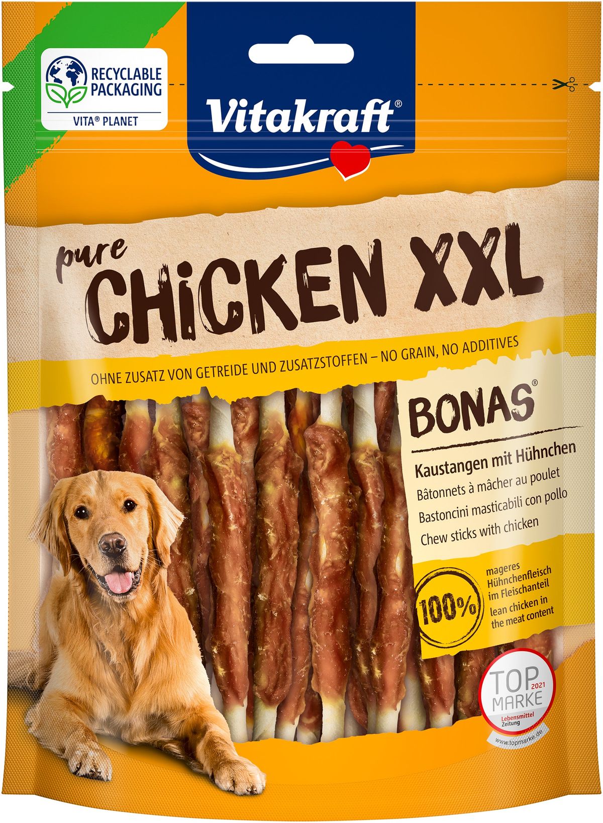 Vitakraft Chicken XXL Bonas Tyggepinde m. Kylling 250g