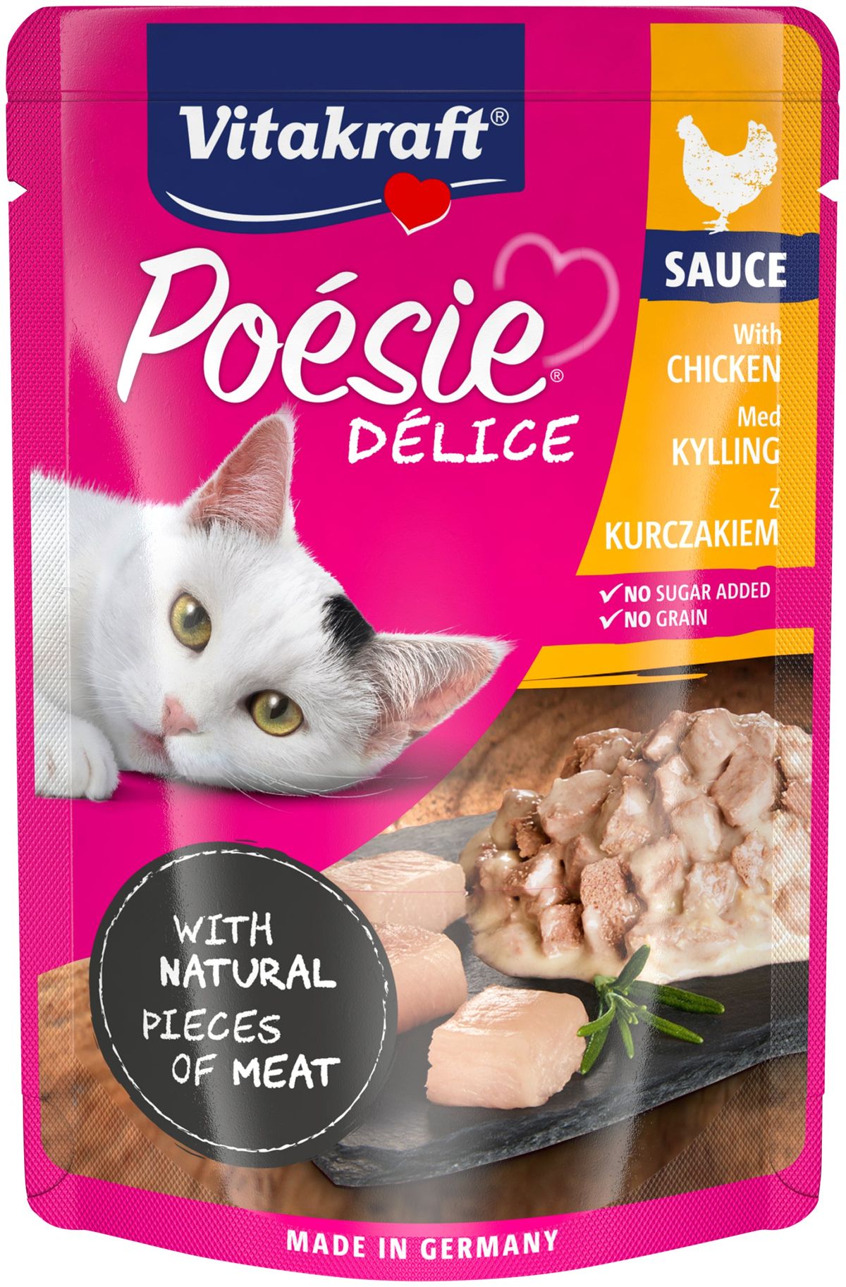 Vitakraft Poésie® Délice med Kylling I sovs vådfoder til kat