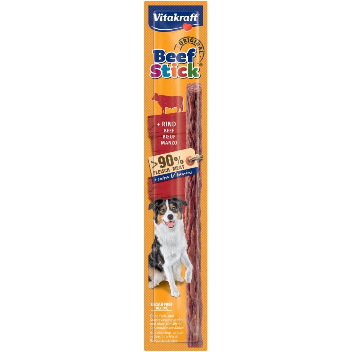 Vitakraft Vitakraft Beef-Stick® med Okse, 90% kødindholdHundegodbidder