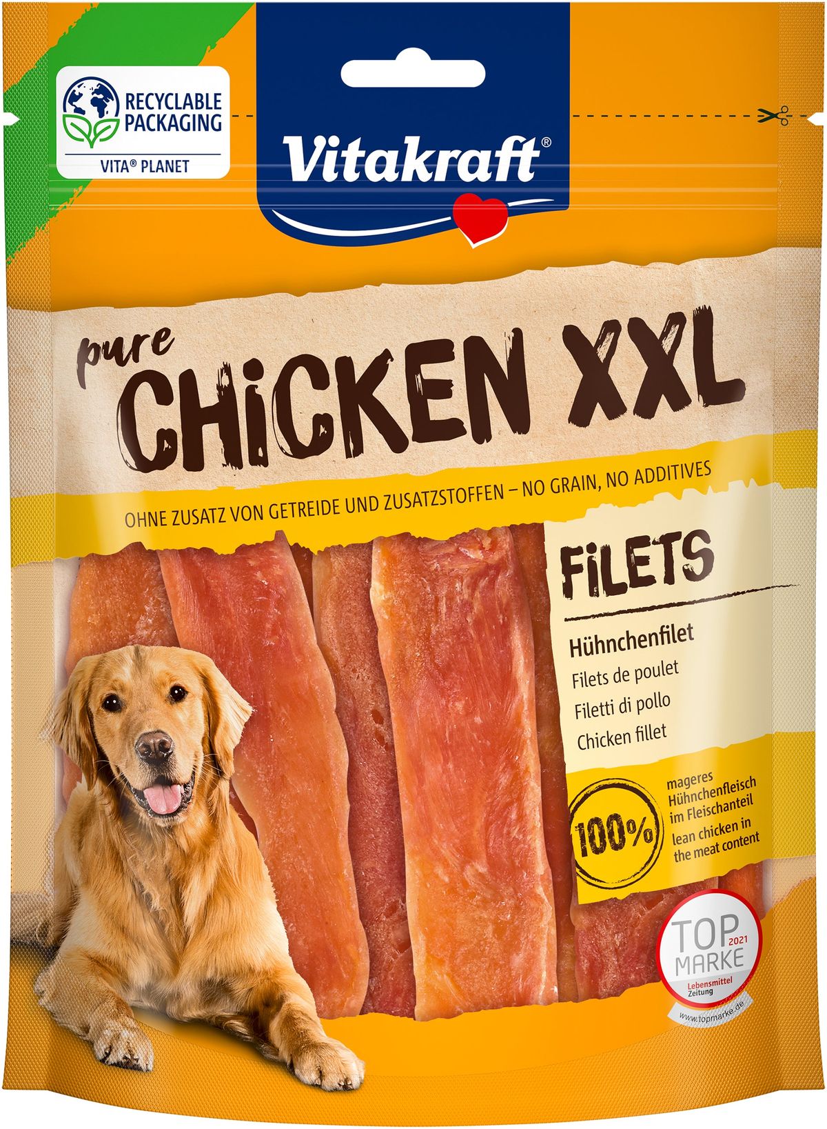 Vitakraft Vitakraft CHICKEN XXL kyllingefilet 250grHundegodbidder