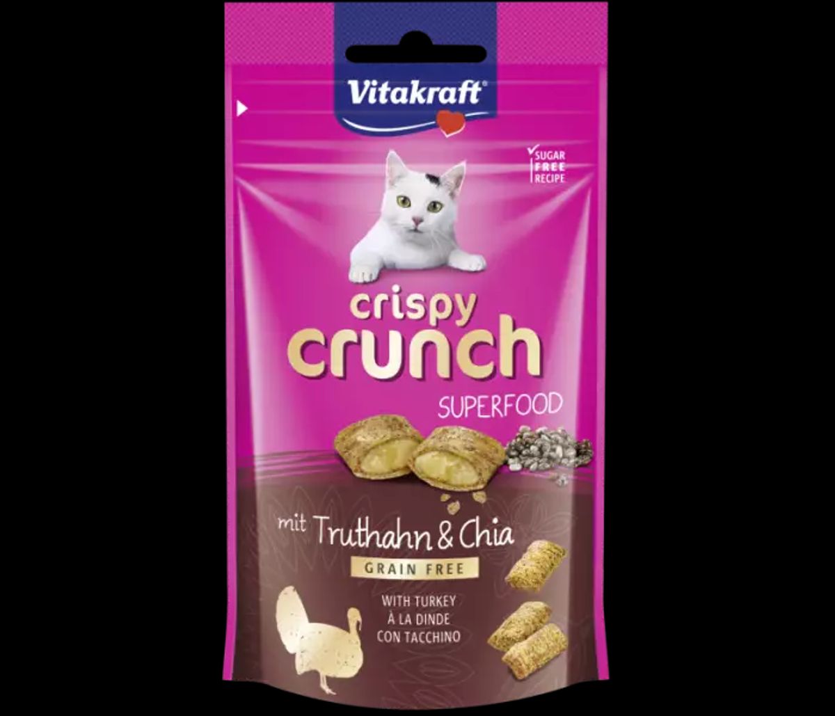 Vitakraft Vitakraft Crispy Crunch med Kalkun & Chia frø kattegodbidKattegodbider