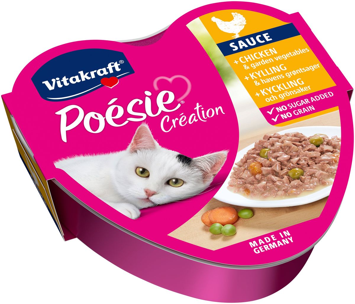 Vitakraft Vitakraft Poésie® Création med kylling og grøntsager i sauce vådfoder til katKattefoder