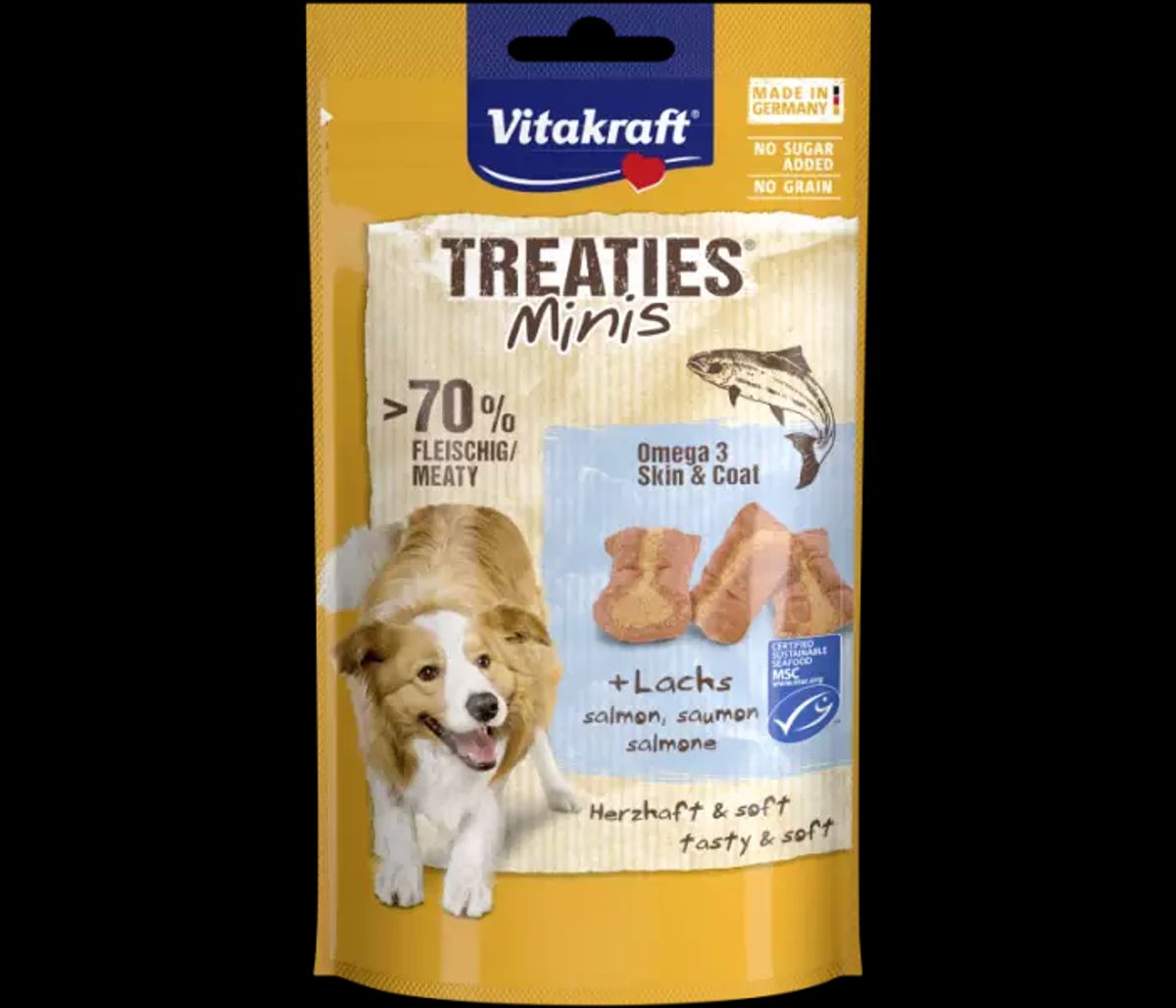 Vitakraft Vitakraft Treaties® Minis med laks og omega-3 48gHundegodbidder