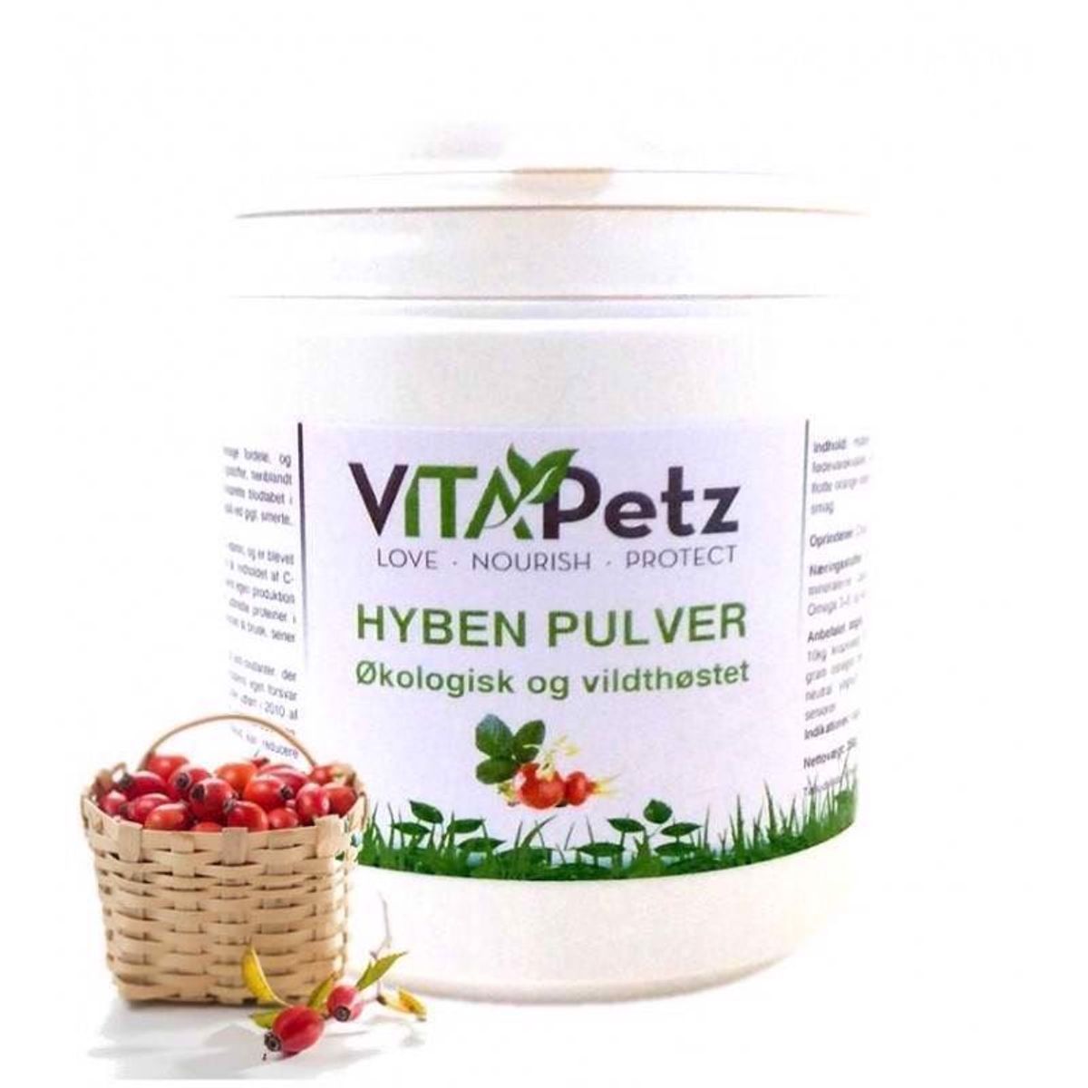 VitaPetz Hyben pulver, 350g