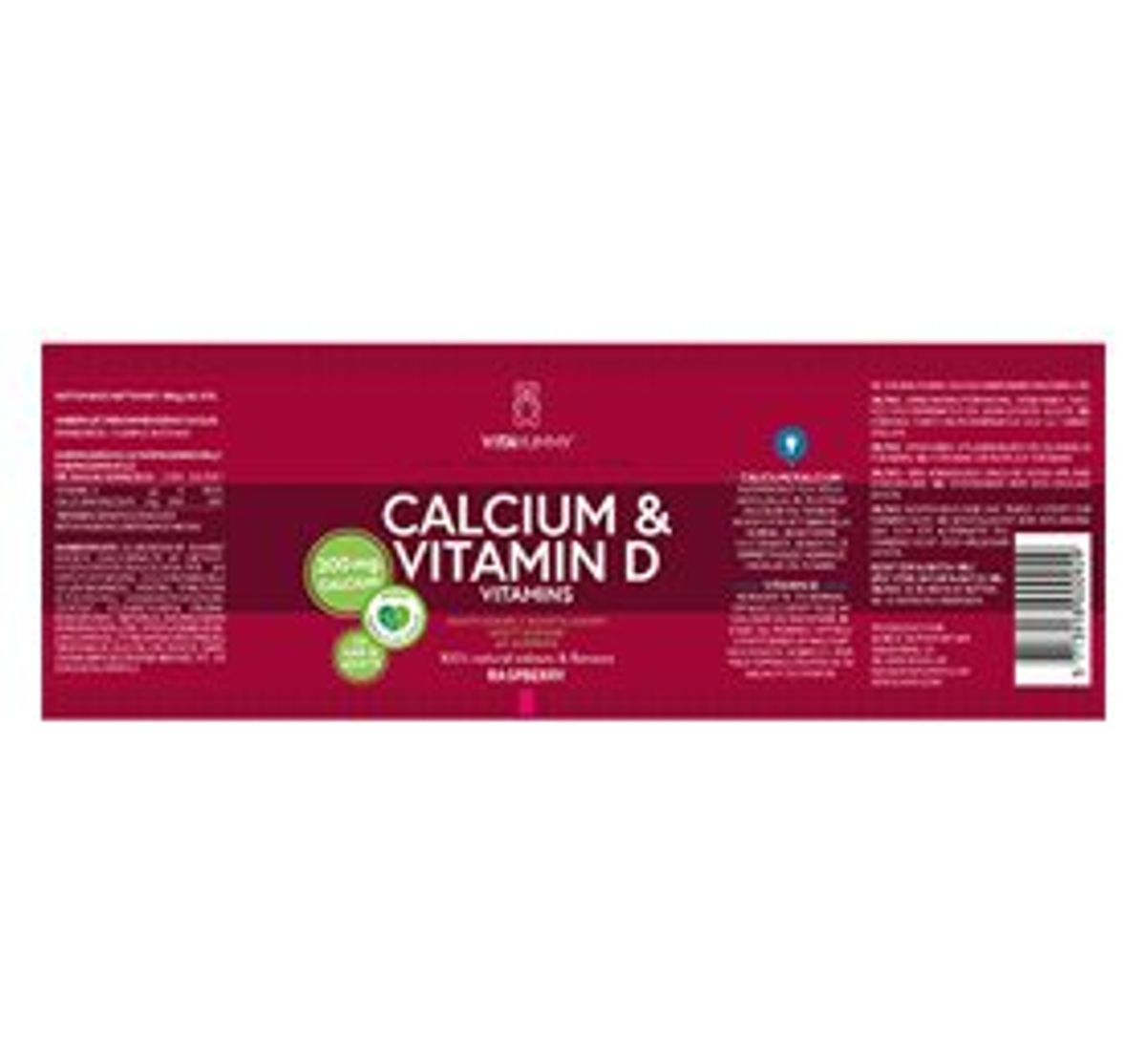 VitaYummy Calcium + vitamin D - 60 gum.