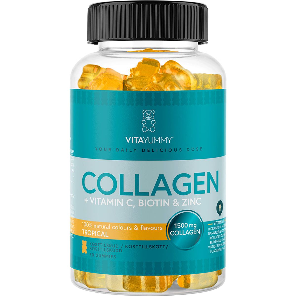 VitaYummy Collagen - Tropical (60 stk) - Kollagen