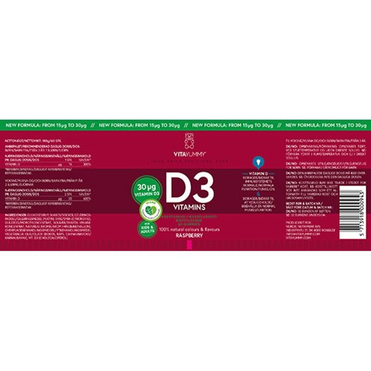 VitaYummy D3 - 60 gum