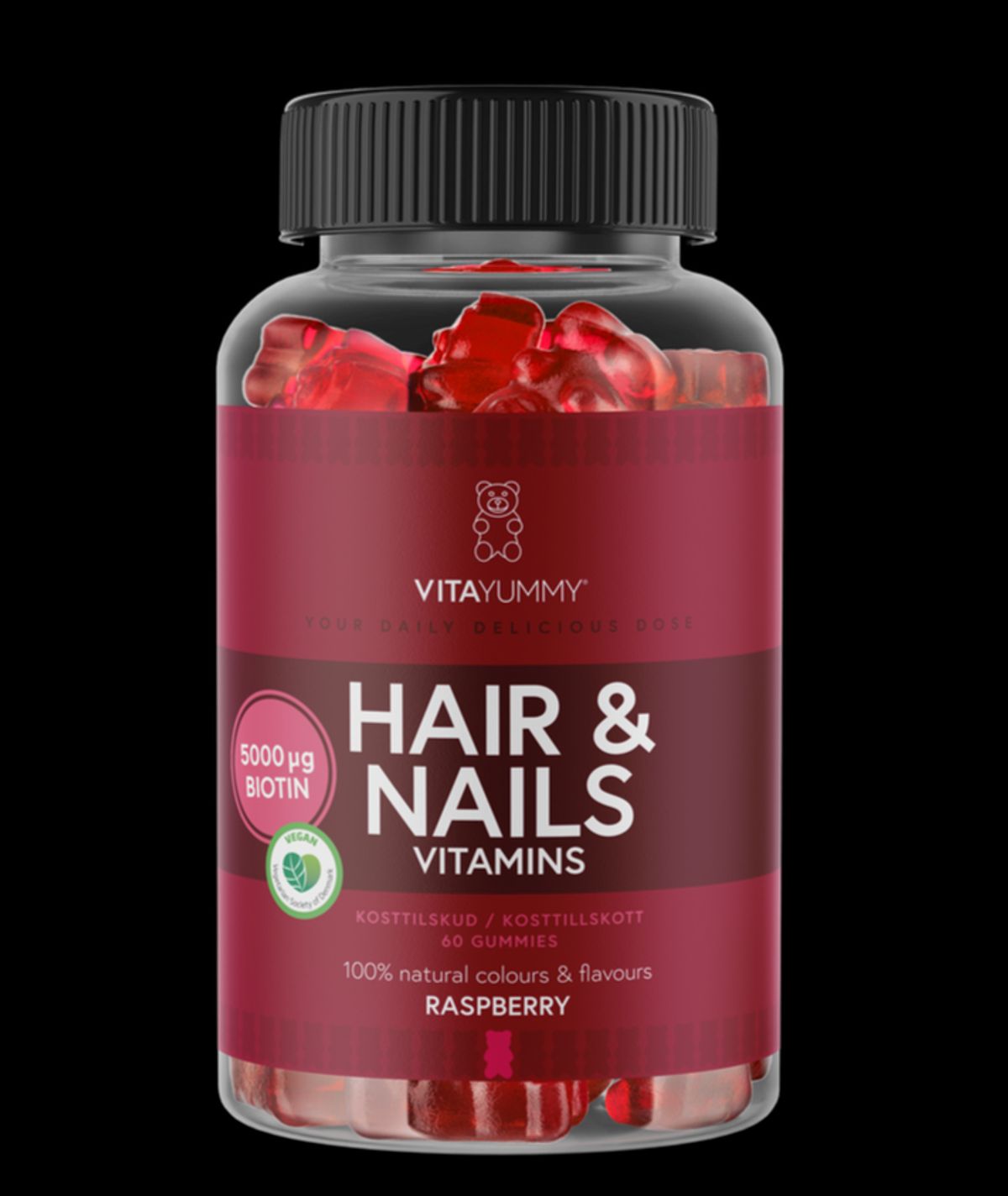 VitaYummy Hair & Nails Vitaminer, 60stk.