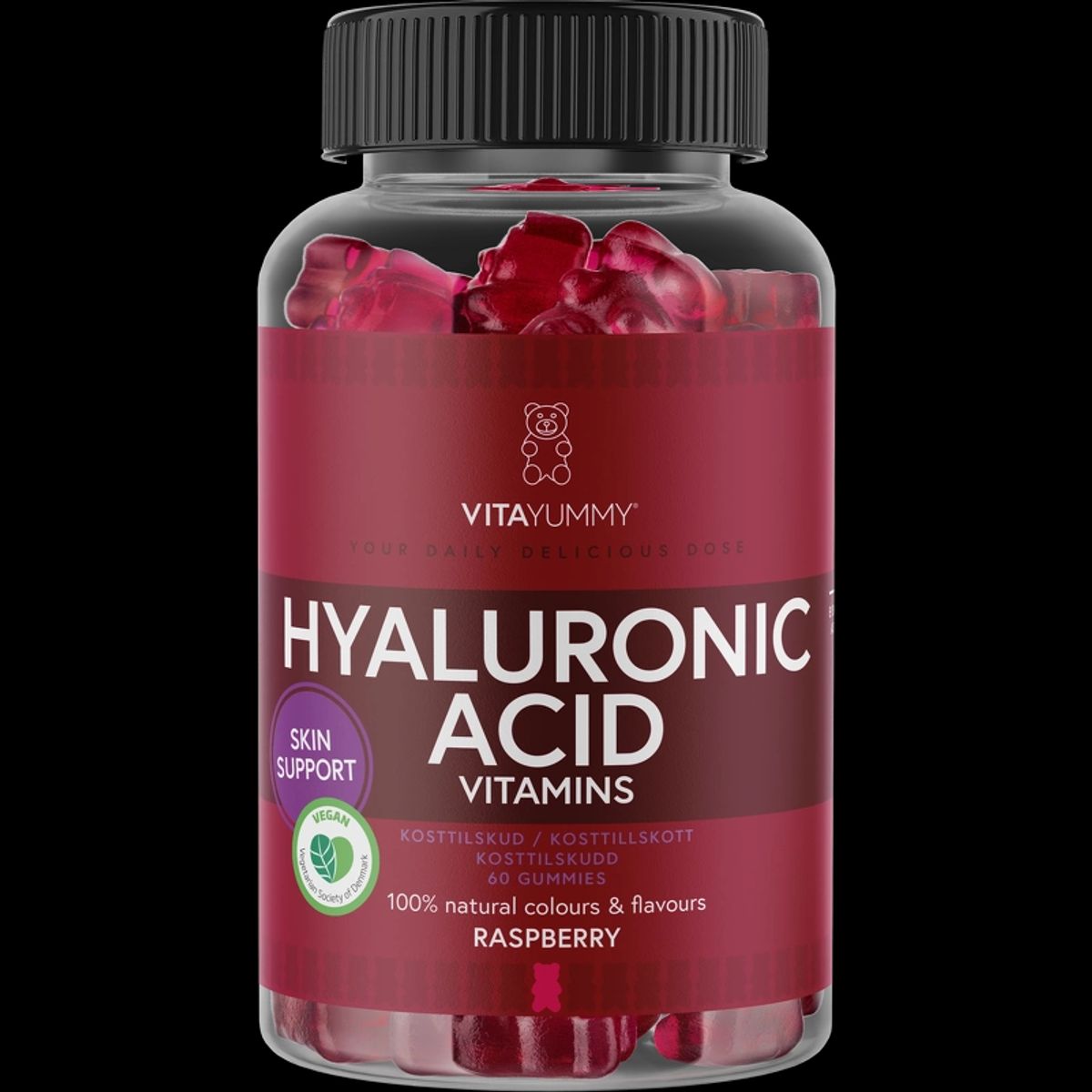 VitaYummy Hyaluronic Acid Raspberry 60 Pieces