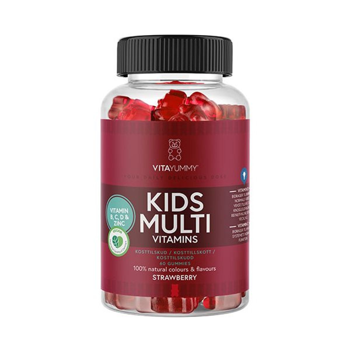 VitaYummy Kids Multivitamin Strawberry 60 gum.